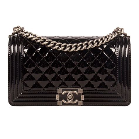 chanel boy patent leather 2015|chanel patent leather shoulder bag.